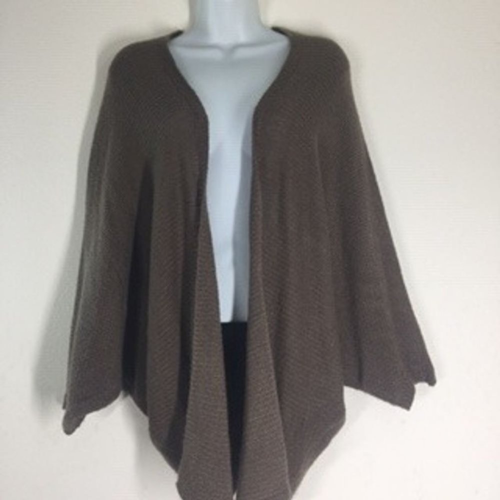 Corso Corso Cocoon Batwing Brown Open Front Cardig - Picture 6 of 9